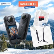 Insta360 X5 Travel Set Thai Warranty Insta360 X5 Action Camera 8K 360 Cam By Aquapro