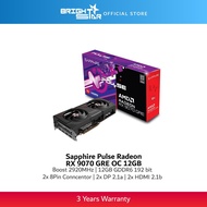 Sapphire PULSE AMD Radeon RX 9070 GRE OC 12GB GDDR6 Graphics Card [11354-01-20G]