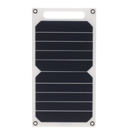 tombph Solar Charger 10W Portable Ultra Thin Monocrystalline Silicon Panel 5V USB Ports for iPhone 6