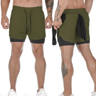 Package 2in1 gym fitness Shorts/Men's Sports Shorts