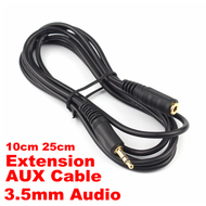 1.5m/3m/5m/10m Audio Extension Cable 3.5mm Plug Headphone Microphone Speaker Extension Phone Compute