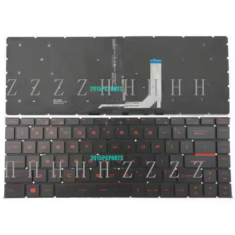 Z New For MSI GF63 8RC GF63 8RD GF63 Thin 9SC MS-16R1 MS-16R4 Keyboard Red Backlit US