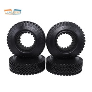 4Pcs RC 1:10 Crawler Beadlock Wheels Tire 1.9 Inch  Tire 98mm Tyre for RC Car Truck Axial SCX10