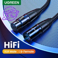 COD UGREEN Kabel XLR Karaoke Microphone / kabel mic mik panjang 5 10 meter murah bagus mikrofon