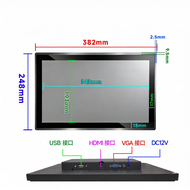 จอแสดงผลสัมผัสความจุในตัว 15.6 นิ้ว 500cd 1080P