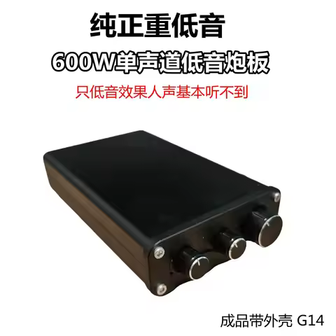 G14 Mono Subwoofer Amplifier 600W TPA3255 Chip Aluminum Housing Professional Bass Power Amp