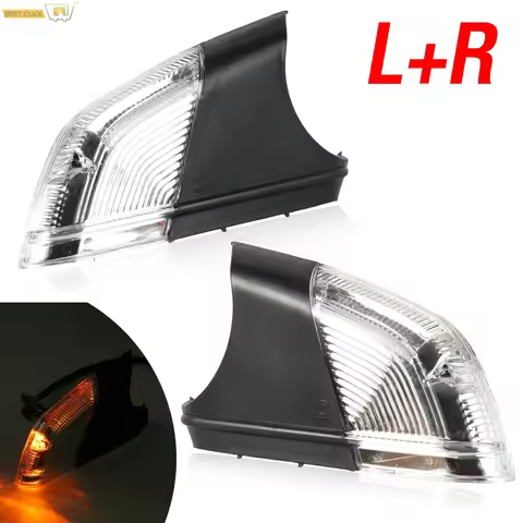 12V Amber Rearview Mirror Wing Door Turn Signal For Volkswagen Polo MK4 9N3 2005-2009 Skoda Octavia 