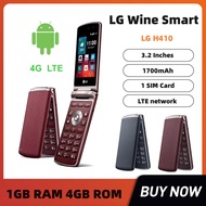 LG Wine Smart LG H410 Mobile Phone Quad Core 3.2 Inches 1GB RAM 4GB ROM 3.15MP Camera LTE Flip Cellphone WIFI Bluetooth touchscreen Android smartphone Used 98% new