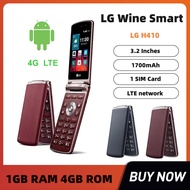 LG Wine Smart LG H410 Mobile Phone Quad Core 3.2 Inches 1GB RAM 4GB ROM 3.15MP Camera LTE Flip Cellp