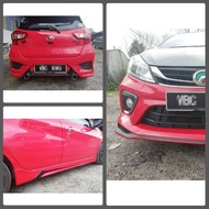 Perodua Myvi 3rd Generation 2018 Drive 68 Skirting Body Kit PU Ready Stock