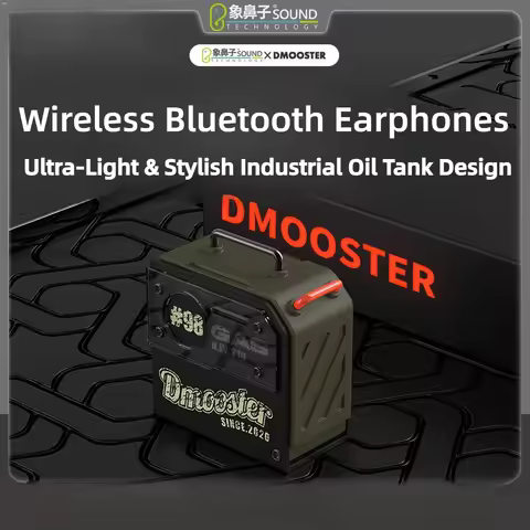 Xiangbizi DMOOSTER 98# D37 Oil Drum TWS Bluetooth Earphones Wireless Sports Headphones for Running L