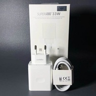 Charger OPPO 33W Super VOOC Fast Charging Kabel USB Type C ORIGINAL 100% Casan HP OPPO 33Watt 33 Wa