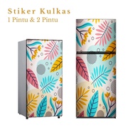 1-door refrigerator stickers and 2-door refrigerator stickers with Aesthetic motifs, code AC-3