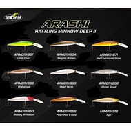 Lure STORM ARASHI RATTLING MINNOW DEEP II (11cm 19gram/) Minnow Lure Sinking Minnow Lure