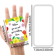 50pcs Uplifting Positive Affirmation Cards, Mini Note Card for Lunch Box, Colorful Motivational Card