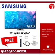 [ Delivered by Seller ] SAMSUNG 75" inch Q70C QLED 4K Smart TV (2023) QA75Q70CAKXXM QA75Q70CAK