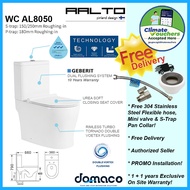 [CLIMATE VOUCHER $300] Aalto AL8050 Geberit Rimless Double Vortex Flushing Design Toilet Bowl