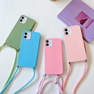 Macaron Soft case+Lanyard Strap Oppo F11 Oppo F11 Pro Oppo A31 Oppo Reno 4 Pro