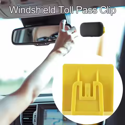Car Electronic Toll Pass Support Adhesive Windshield Pass Clip Holder Vehicle ETC Accessories for Se