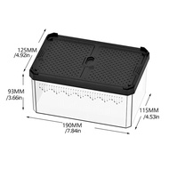 Lizard Tank Transparent Snake Tank Lizard Terrarium Small Reptile Habitat Breeding Amphibians Enclos