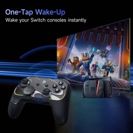 EasySMX S10 Wireless Gamepad Controller, TMR Joystick/RGB Lighting Effects/Large 1200mAh Battery/Mag