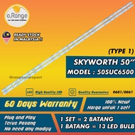 LIGHTS SKYWORTH 50" 50SUC6500 50 INCH LED TV BACKLIGHT Mlb10 "