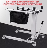 Battery  Hand Operated Electric Patient Transfer Hoist Wheelchair