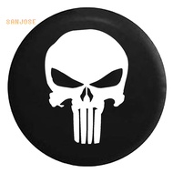 SAN-Universal Skull Car SUV Spare Tire Tyre Protection Cover Wheel Case Accessory