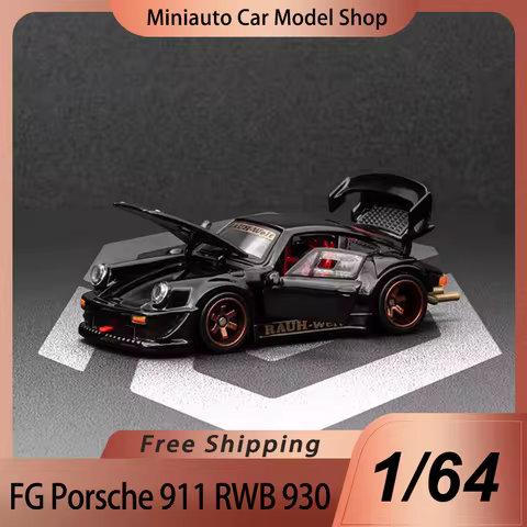 New In Stock Fg 1:64 Porsche 911 Rwb 930 Alloy Miniature Diecast Model Porshce Sports Rauh Welt Car