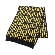 【二手】Fendi FENDI FF Logo 羊毛圍巾 男女通用