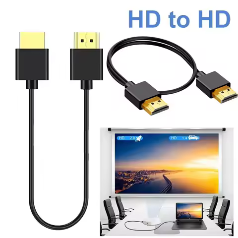 HDMI-Compatible To HDMI-Compatible Cord HDMI-Compatible Wire Male-Male Adapter Cable Ultra Soft & Th