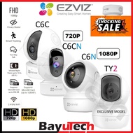 camera [2YR Warranty] EZVIZ TY2 / C6N / C6CN / C6C 720P/1080P 32GB ~ 256GB Pan&Tilt WiFi CCTV IP Cam
