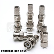 BNC Connector Threaded CCTV Coaxial Cable RG59 - Connector
