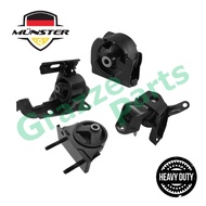 (4pc) Münster ^Heavy Duty^ TOY2053 Engine Mounting Set Toyota Rav4 Rav 4 ZCA25 ZCA26 1.8 16V 1ZZ-FE 
