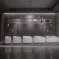 SAKATO Curved Glass Door Commercial Chest Freezer / Display Freezer