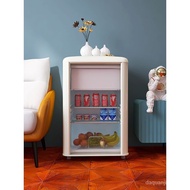 [100% Authentic] Golden Pine Retro Transparent Refrigerator Small Wine Cabinet Freezer Ice Bar Refrigerator Freezer Freezer