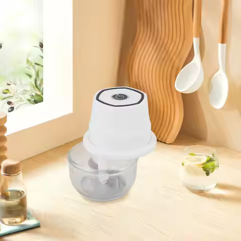 Electric Mini Garlic Mincer Portable Small Food Processor Vegetable Onion Chopper for Ginger Kitchen