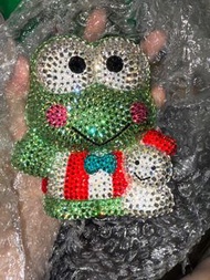絕版Keroppi 施華洛世奇水晶儲錢膠罐