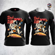 T shirt Nasa rock n roll baju 100 cotton lengan pendek dan panjang warna hitam oversize 5xl t shirt lelaki dan perempuan