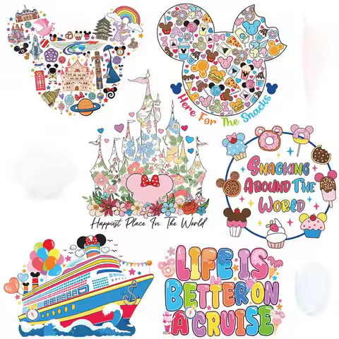 Mouse Cruise Door Magnets - 6 Pcs Cute Family Ship Cabin Magnetic Stickers Large Funny Mice Decorati
