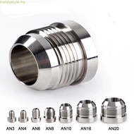 TRENDYSTYLE Silver Male Aluminium Weld, Aluminum External Thread Straight Male Weld Fitting Adapter,