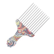 Stainless Steel Afro Pick Hair Comb for Hair Styling, Afro Hair Picks for Women, Durable and Lightwe