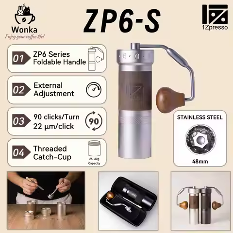 1Zpresso New ZP6-S Super Portable Coffee Grinder Coffee Mill Grinding Manual Coffee