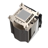 LGA 1700 Platform Square 4U Radiator 6 Copper Tube CPU Leopard Desktop Host Temperature Control Fan