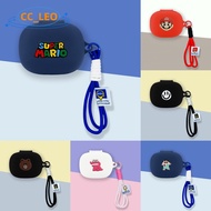 for Cleer ARC 4 Case Cute Snoopy Cartoon Mario Lanyard Cleer ARC 4 Plus Silicone Soft Case Shockproo