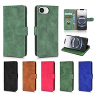 For iPhone 16e Leather Flip Magnetic Cover Case iPhone 16E 16 E SE4 iPhone16E 6.1 inches Card Slot W