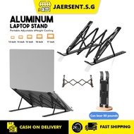 [✅SG Ready Stock] Laptop Stand Portable Aluminium Adjustable Height Fits ALL Laptop Cooling Rack