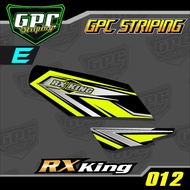 Striping Rx King - Stiker Variasi List Motor Rx King Merah Putih