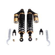 Straight/Round Double Fork 340mm Universal Air Shock Absorber Rear Suspension Spring Scooter DirtBik