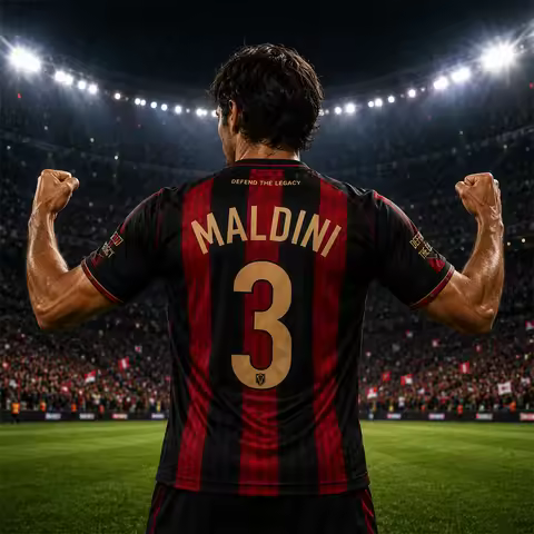 Black Red No 3 Soccer Jersey Men Women Kids Maldini Football Shirt Short Sleeve Sportswear Match Top